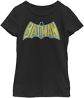 DC Comics Warner Bros Unisex Child Batman Vintage Batman Logo Girls Short Sleeve Tee T Shirt Black X Large US T Shirt St