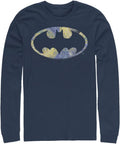 WARNER BROS Batman Starry Bat Logo Men s Tops Long Sleeve Tee Shirt Long Sleeve T Shirt Trending US Hot Right Now