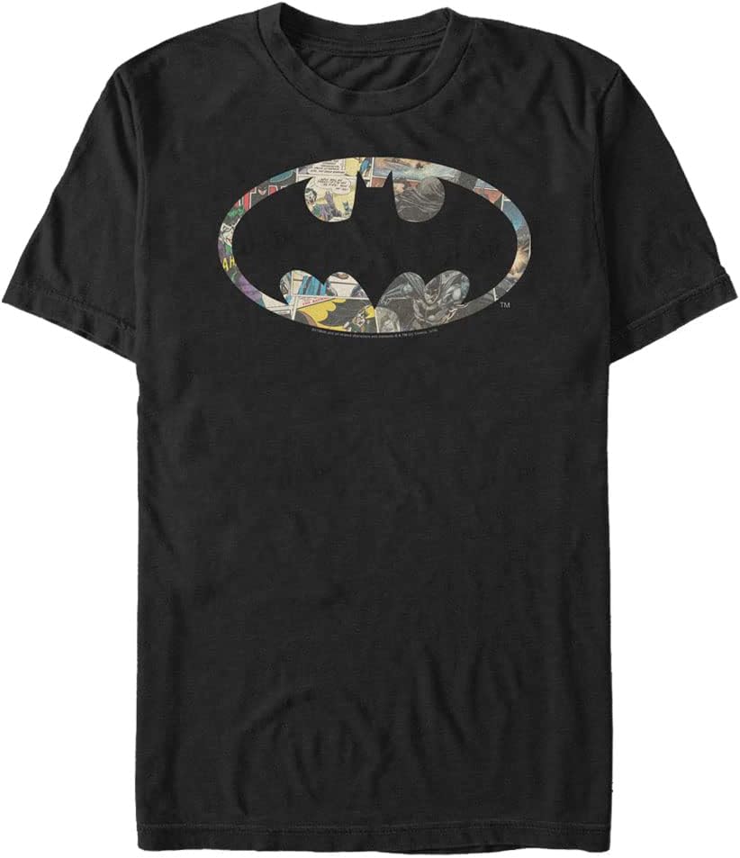 Warner Brothers Big Tall Batman Old School Fill Men s Tops Short Sleeve Tee Shirt Black 3X Large T Shirt Trending US Gif