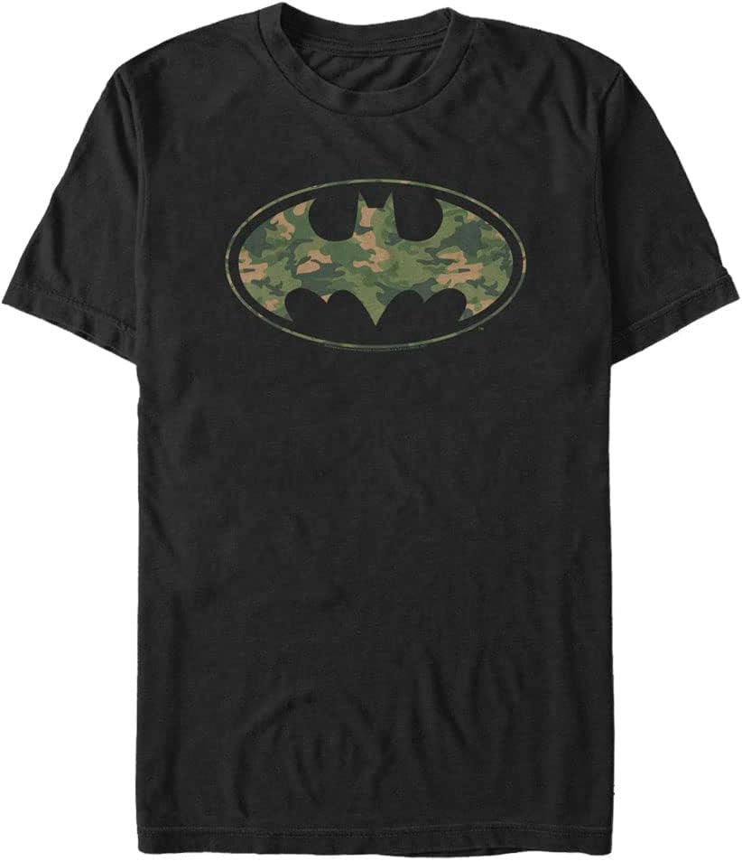 DC Comics Men s Big Tall Relaxed Fit Short Sleeve Bat Logo Cotton Polyester Apparel High Search Demand Everyday Wear