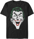 DC Comics Men s Big Tall Short Sleeve Round Neck Batman Joker Tee Shirt T Shirt Premium Print Best Seller Look