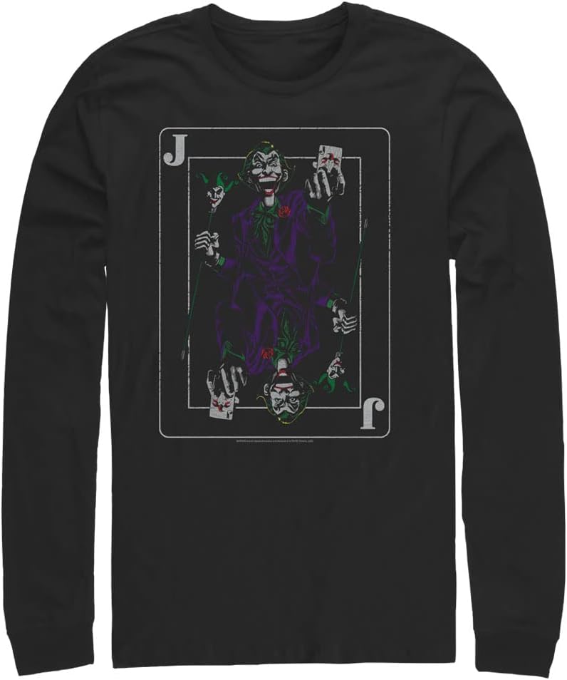 Harry Potter Big Tall Batman Jokers Wild Men s Tops Long Sleeve Tee Shirt Long Sleeve T Shirt High Search Demand Everyda