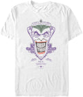 Warner Brothers Batman Joker Tonic Men s Tops Short Sleeve Tee Shirt White T Shirt Comfort Fit Gift Ready
