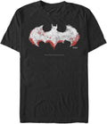 DC Comics Men s Big Tall Batman Red and White Watercolor T Shirt Black 4X Large Tall T Shirt Premium Print US Top Pick