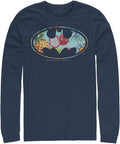 WARNER BROS Big Tall Batman Tropical Men s Tops Long Sleeve Tee Shirt Long Sleeve T Shirt High Search Demand Best Seller