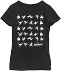 DC Comics Kids Batman Moves Girls Short Sleeve Tee Shirt T Shirt Premium Print Everyday Wear