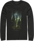 DC Comics Big Tall Batman Street Lights Men s Tops Long Sleeve Tee Shirt Black 3X Large Long Sleeve T Shirt Premium Prin