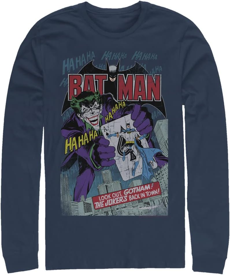 DC Comics Men s Big Tall Crew Neck Long Sleeve Tee Shirt Long Sleeve T Shirt Viral TikTok Find Hot Right Now