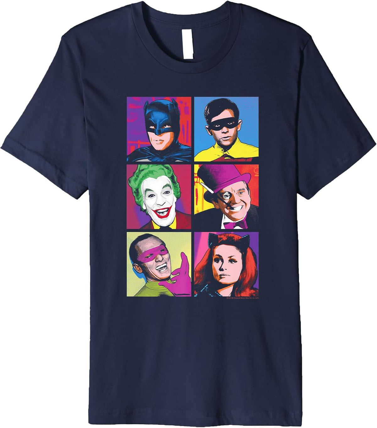 Batman Classic TV Series Pop Cast Premium T Shirt T Shirt Streetwear Style Gift Ready