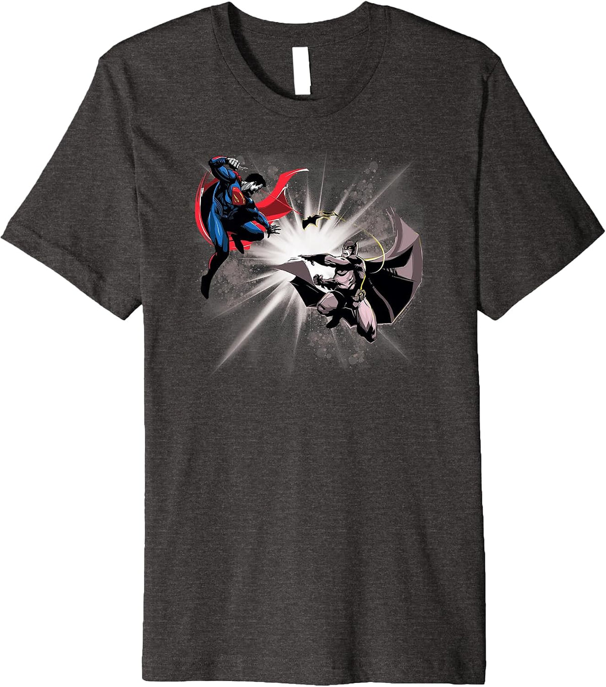 Batman v Superman Fight Burst Premium T Shirt T Shirt Comfort Fit Everyday Wear