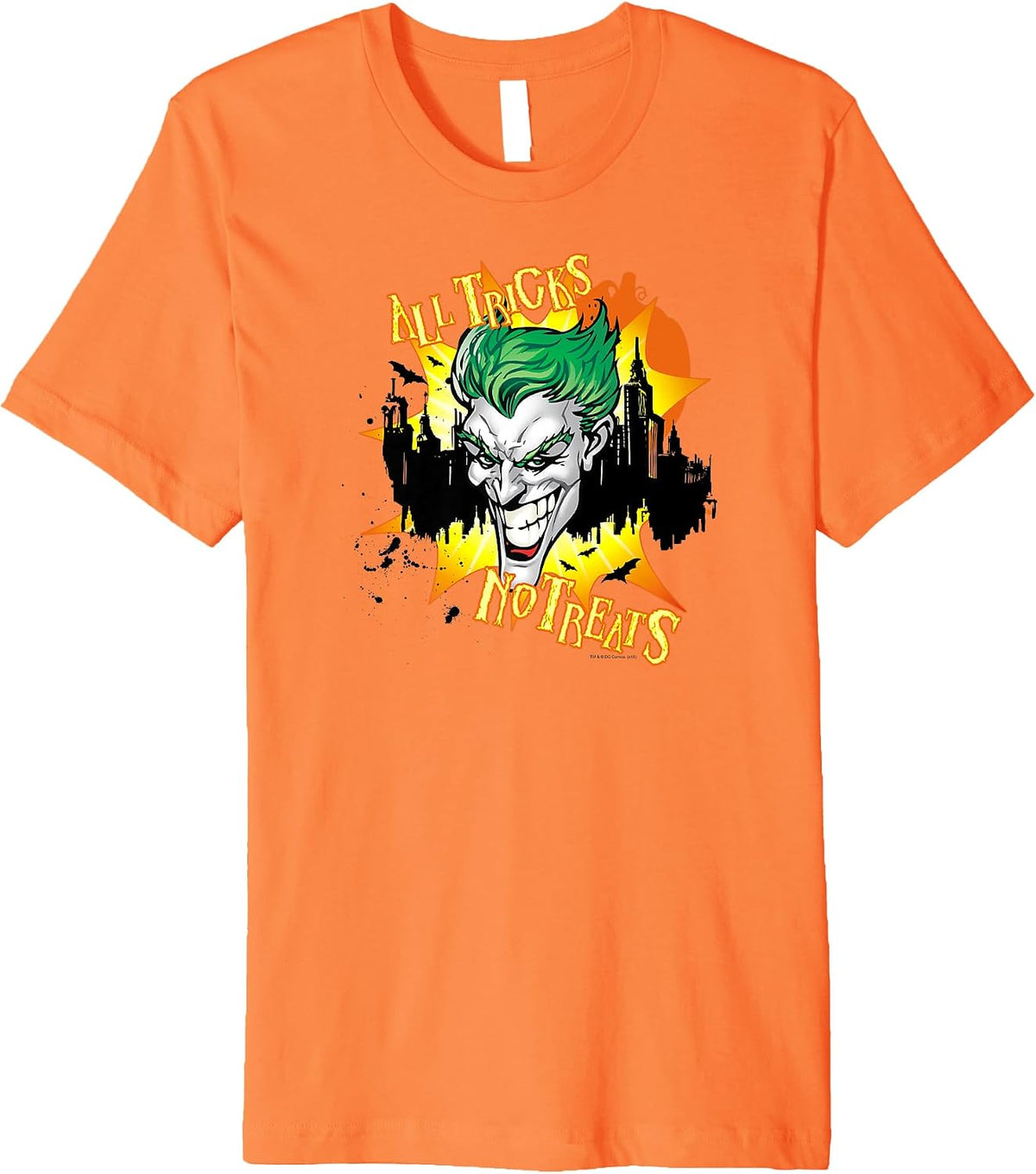 Batman Joker All Tricks No Treats Halloween Premium T Shirt T Shirt Premium Print US Top Pick