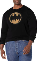 Warner Brothers Batman Bat Signal Men s Tops Long Sleeve Tee Shirt Black Long Sleeve T Shirt Premium Print US Top Pick