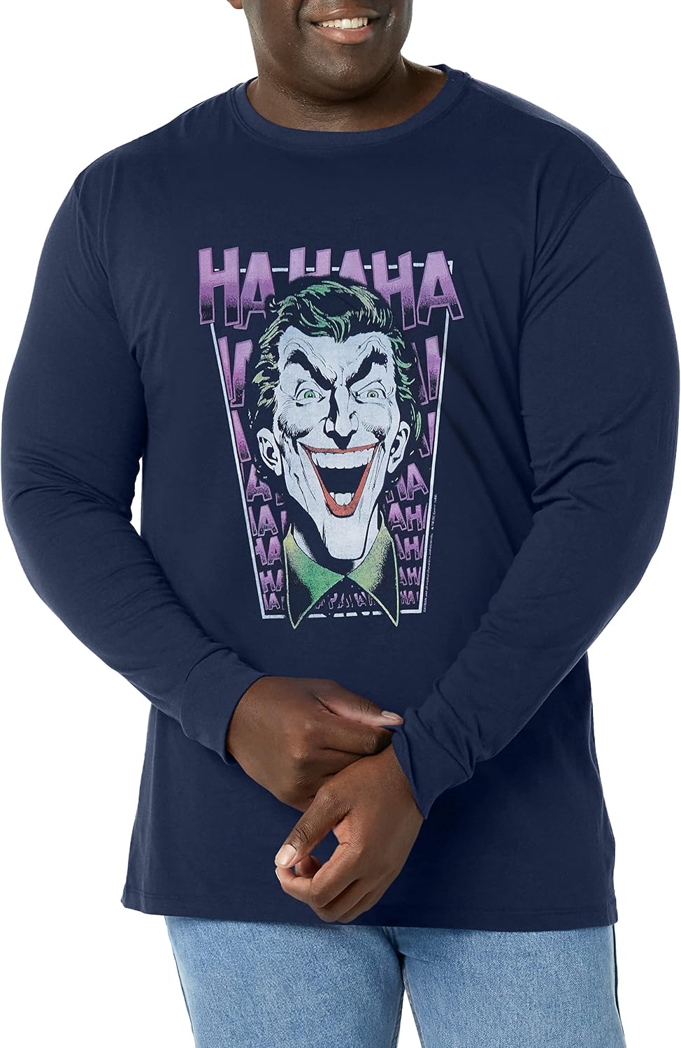 WARNER BROS Batman Joker Pop Men s Tops Long Sleeve Tee Shirt Long Sleeve T Shirt Streetwear Style Gift Ready