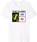 The Flash X2 Batman And Supergirl Chest Symbols Logo V3 Premium Apparel Streetwear Style Gift Ready
