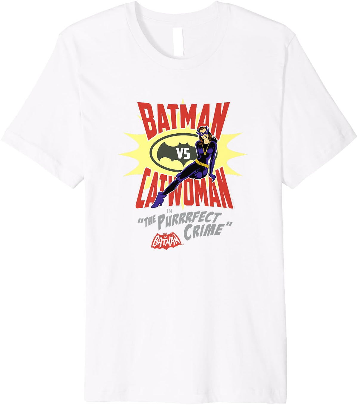 Batman VS Catwoman In The Purrrfect Crime Vintage Poster Premium Apparel High Search Demand Gift Ready