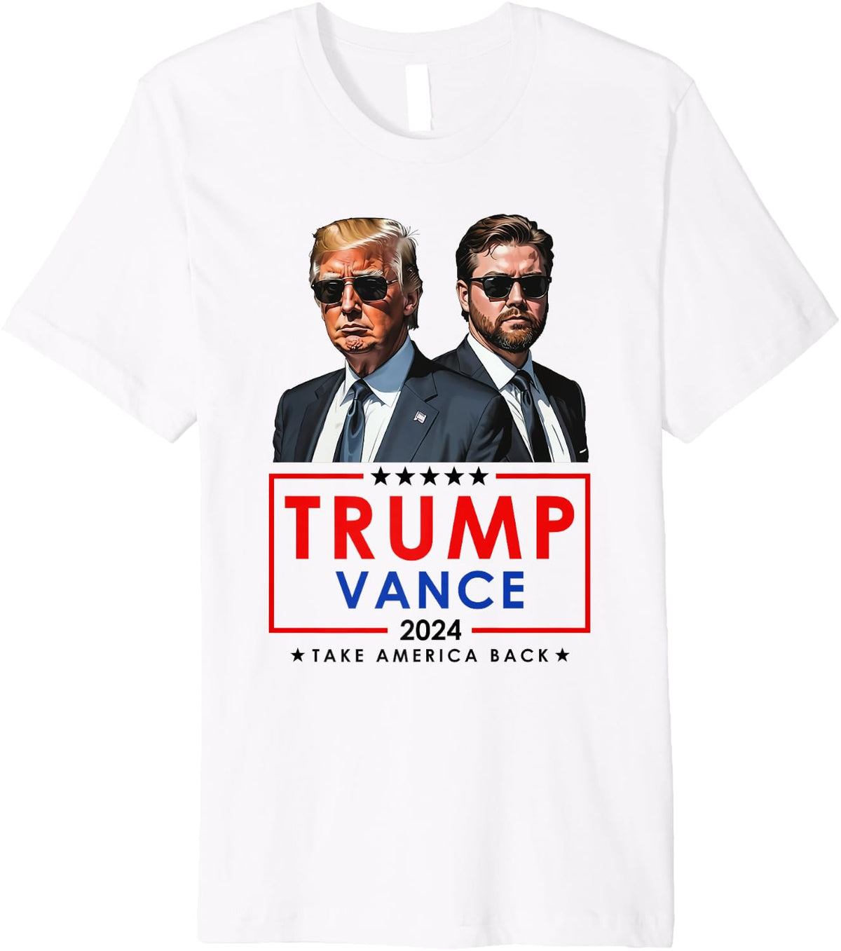 Trump Vance 2024 Donald Trump J.D. Vance Take America Back Premium Apparel | Premium Quality