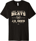 My Heart Beats for JD Davis Valentines Day Baseball Premium Apparel | Best Seller Pick