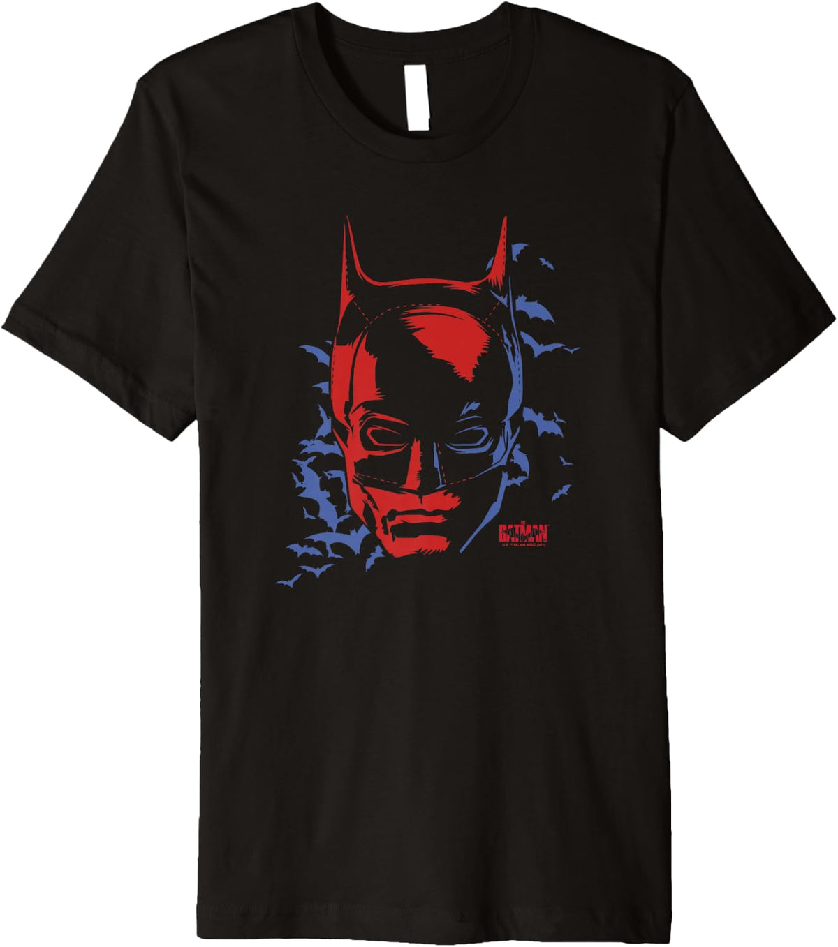 The Batman Big Face Neon Silhouette Premium Apparel Comfort Fit Gift Ready