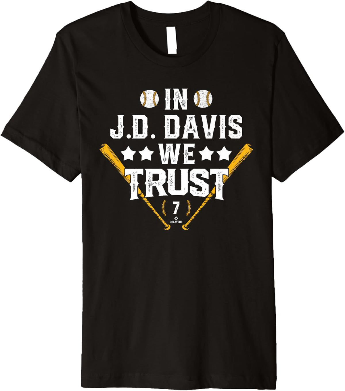 We Trust in J.D. Davis Oakland Baseball MLBPA Premium Apparel | Trending 2025