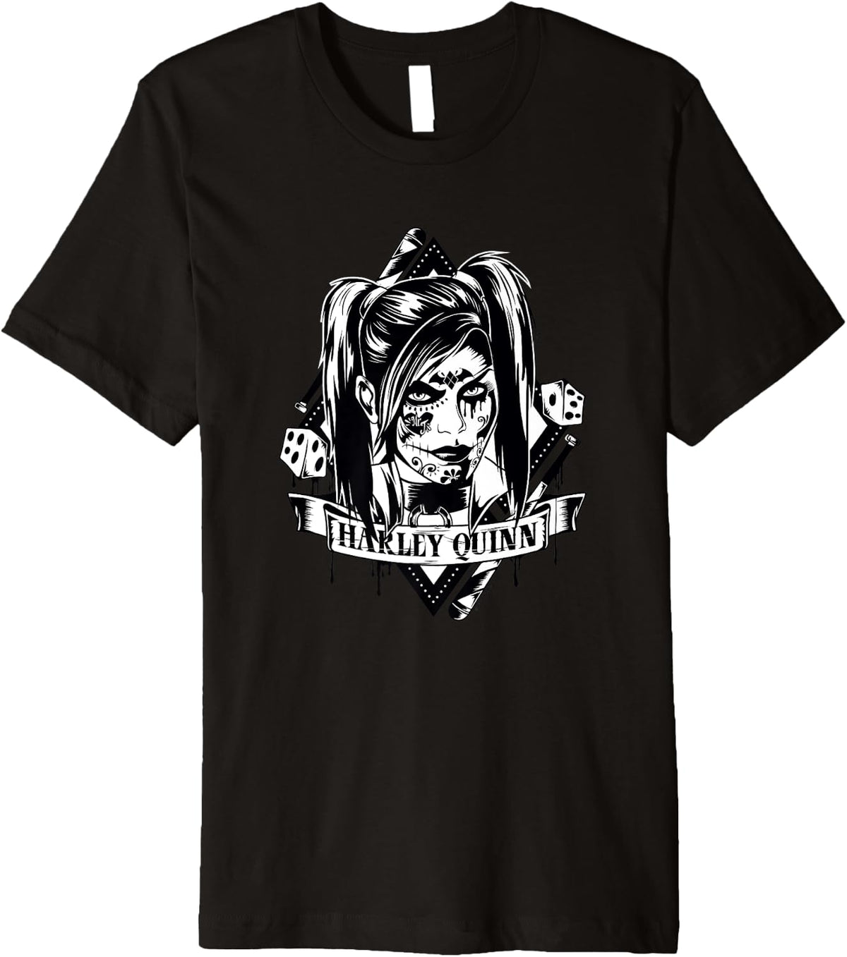 Batman Arkham Knight Harley Quinn Roll The Dice Tattoo Premium Apparel Viral TikTok Find Everyday Wear