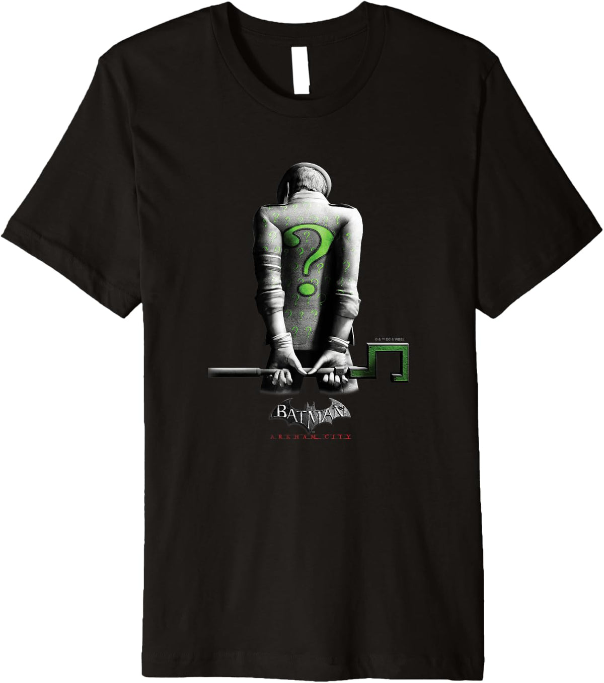 Batman Arkham City The Riddler Villainous Distressed Poster Premium Apparel Viral TikTok Find US Top Pick