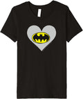 Kids DC Comics Batman Classic Bat Logo Encased By Heart Youth Premium Apparel High Search Demand Best Seller Look