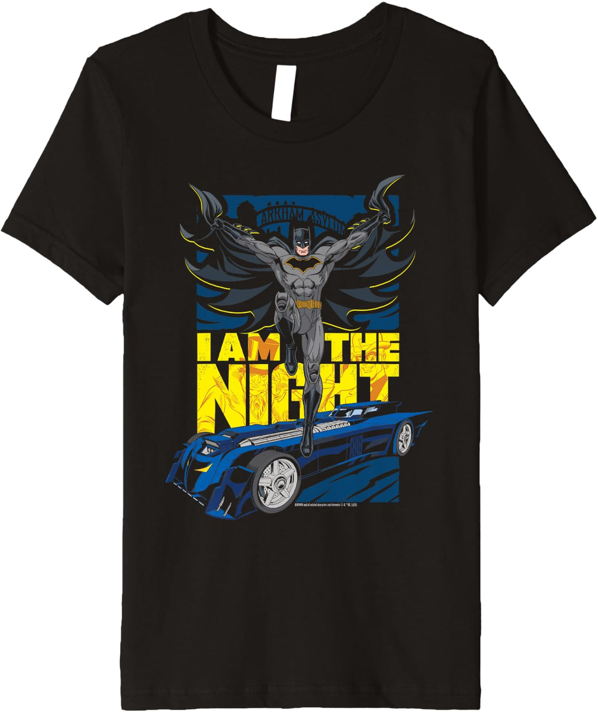 Kids Batman I Am The Night Batmobile Kids Premium Apparel Streetwear Style Hot Right Now