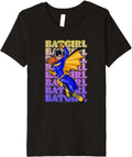 Kids DC Comics Batman Batgirl Distressed Action Poster Youth Premium Apparel Viral TikTok Find Fan Favorite