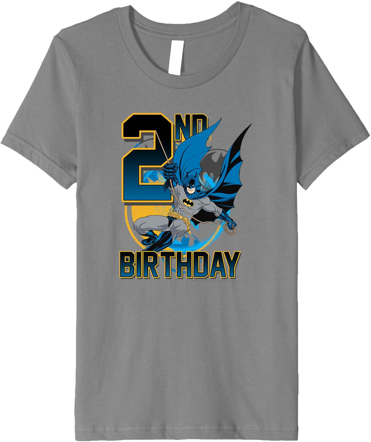 Kids DC Comics Batman 2nd Birthday Dark Knight Swinging Youth Premium Apparel Streetwear Style US Top Pick