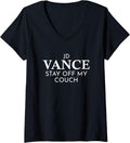 Womens JD Vance - Couch Squatter V-Neck Apparel | Premium Quality