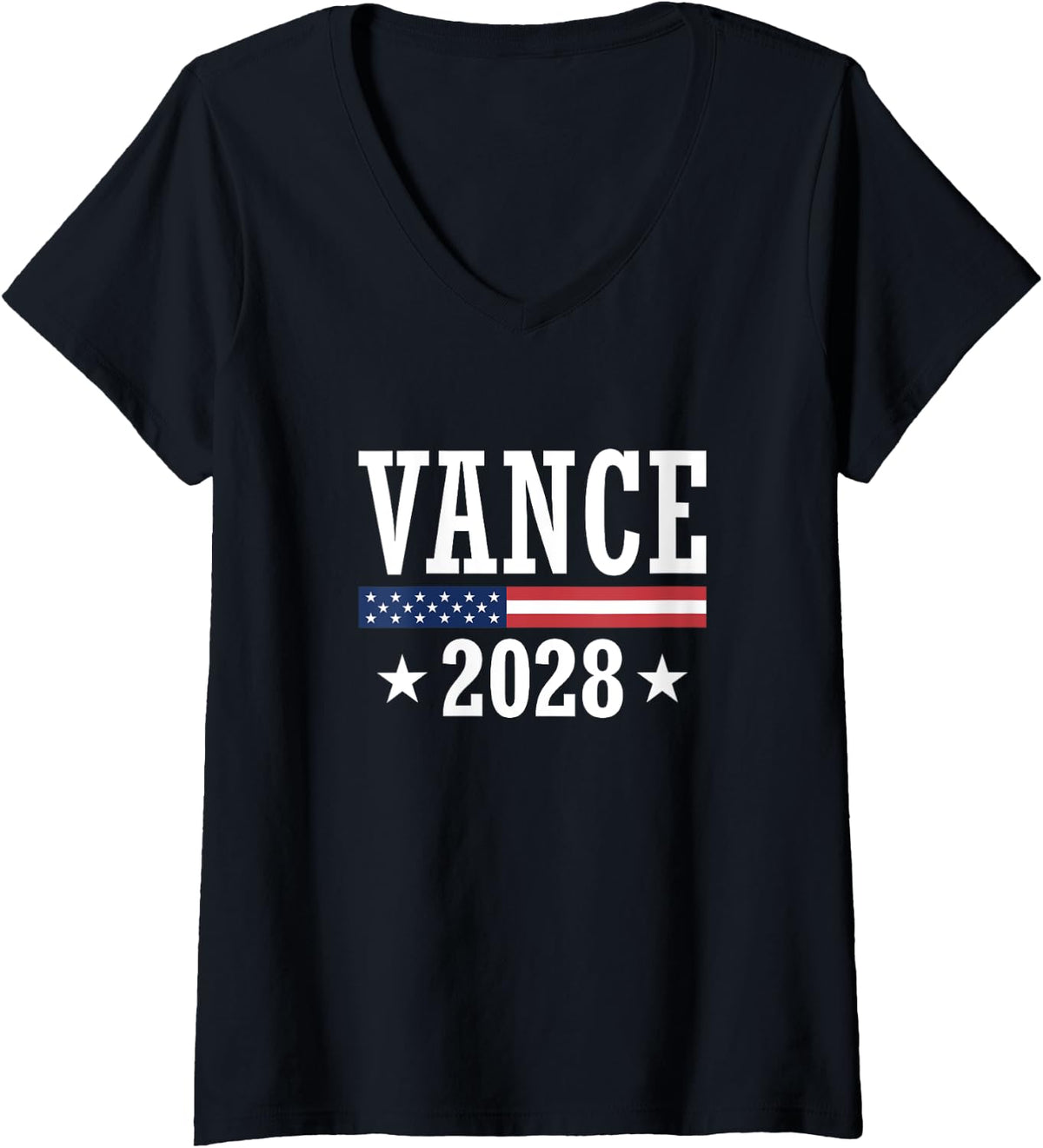 Womens J.D. Vance 2028 Presidential Election Republican President V-Neck Apparel | US Viral Style