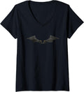 Womens The Batman Logo Black Slate V Neck Apparel Viral TikTok Find Best Seller Look