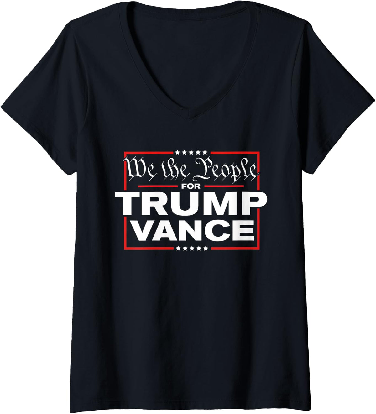 Womens Trump Vance 2024 - Donald Trump JD Vance 2024 V-Neck Apparel | Aesthetic Design