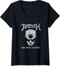 Womens Batman Black Metal V Neck Apparel Viral TikTok Find Fan Favorite