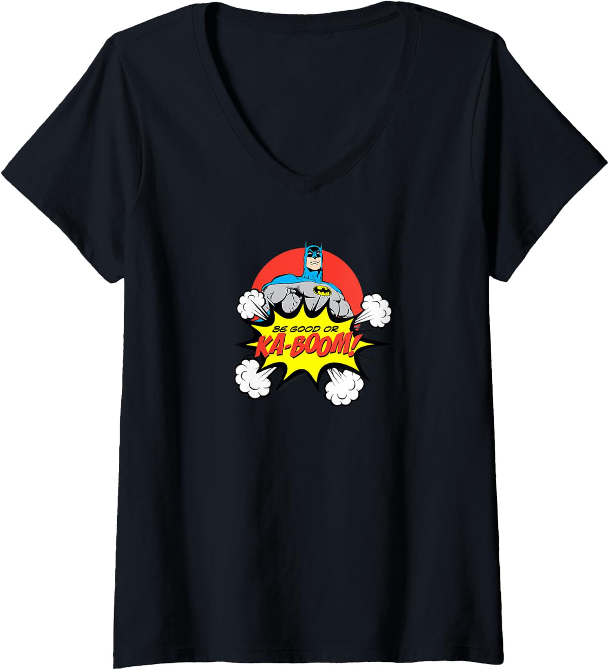 Womens Batman Kaboom V Neck Apparel Viral TikTok Find Hot Right Now