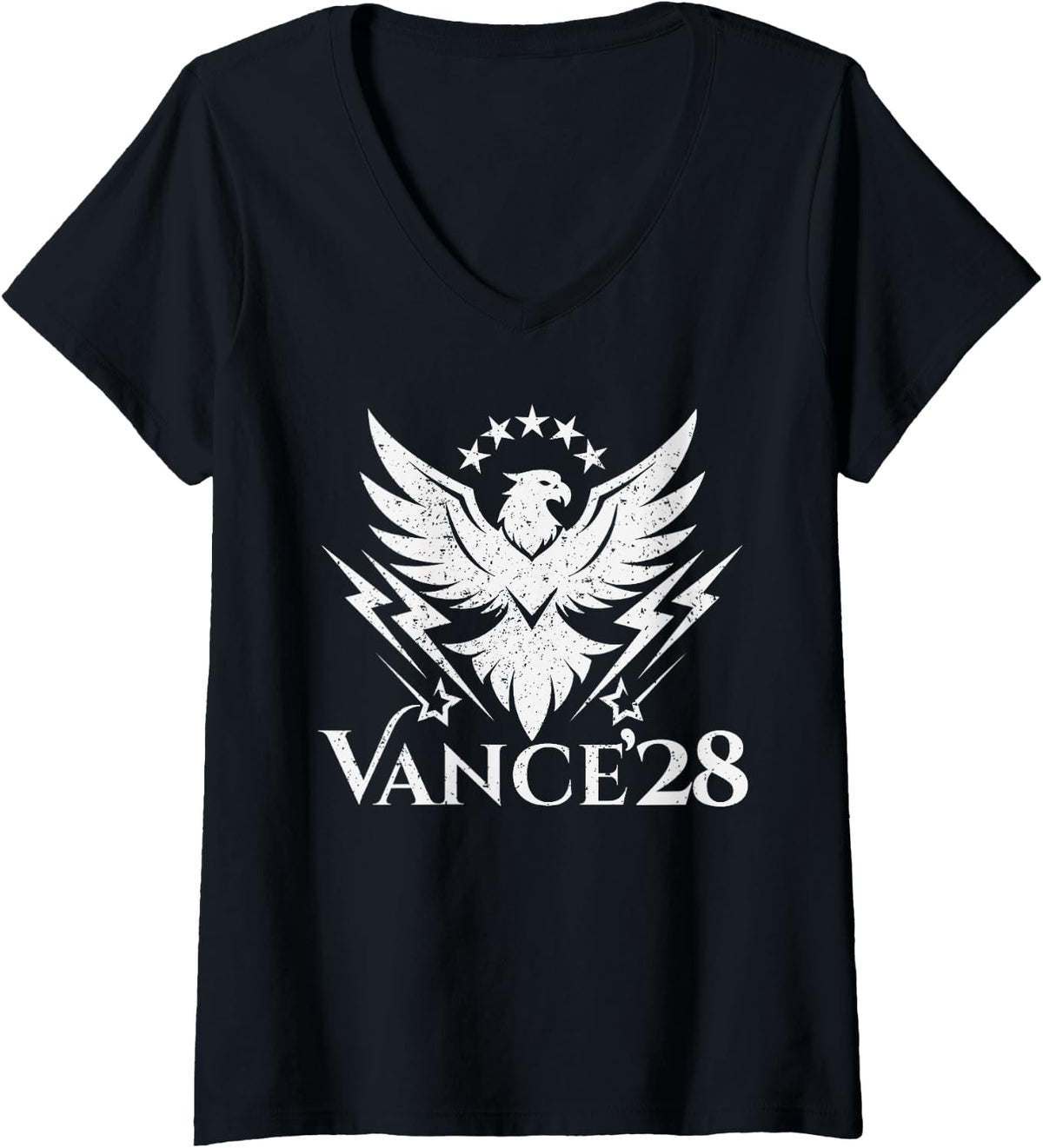 Womens Vance 2028 Republican Candidate JD Vance for President in 28 V-Neck Apparel | Aesthetic Design