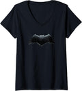 Womens Justice League Movie Batman Logo V Neck Apparel Viral TikTok Find US Top Pick