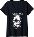 Womens Batman Begins Scarecrow Face V Neck Apparel Streetwear Style Best Seller Look