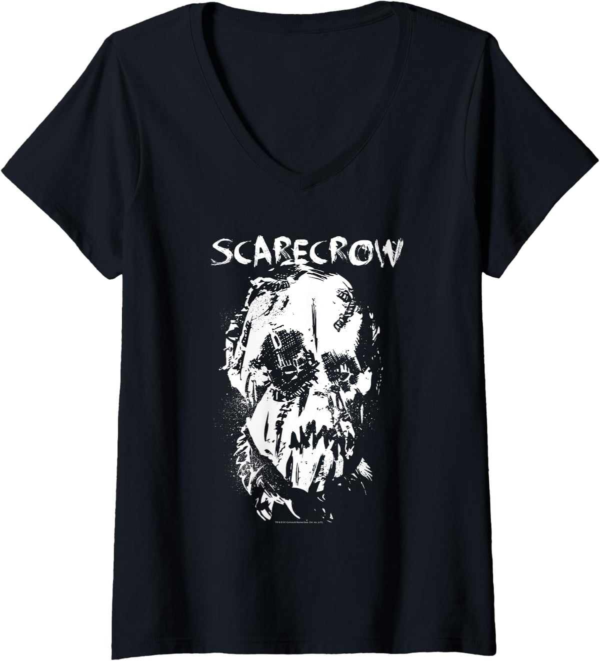 Womens Batman Begins Scarecrow Face V Neck Apparel Streetwear Style Best Seller Look