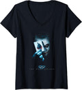 Womens The Dark Knight Joker Batman Card V Neck Apparel Streetwear Style US Top Pick