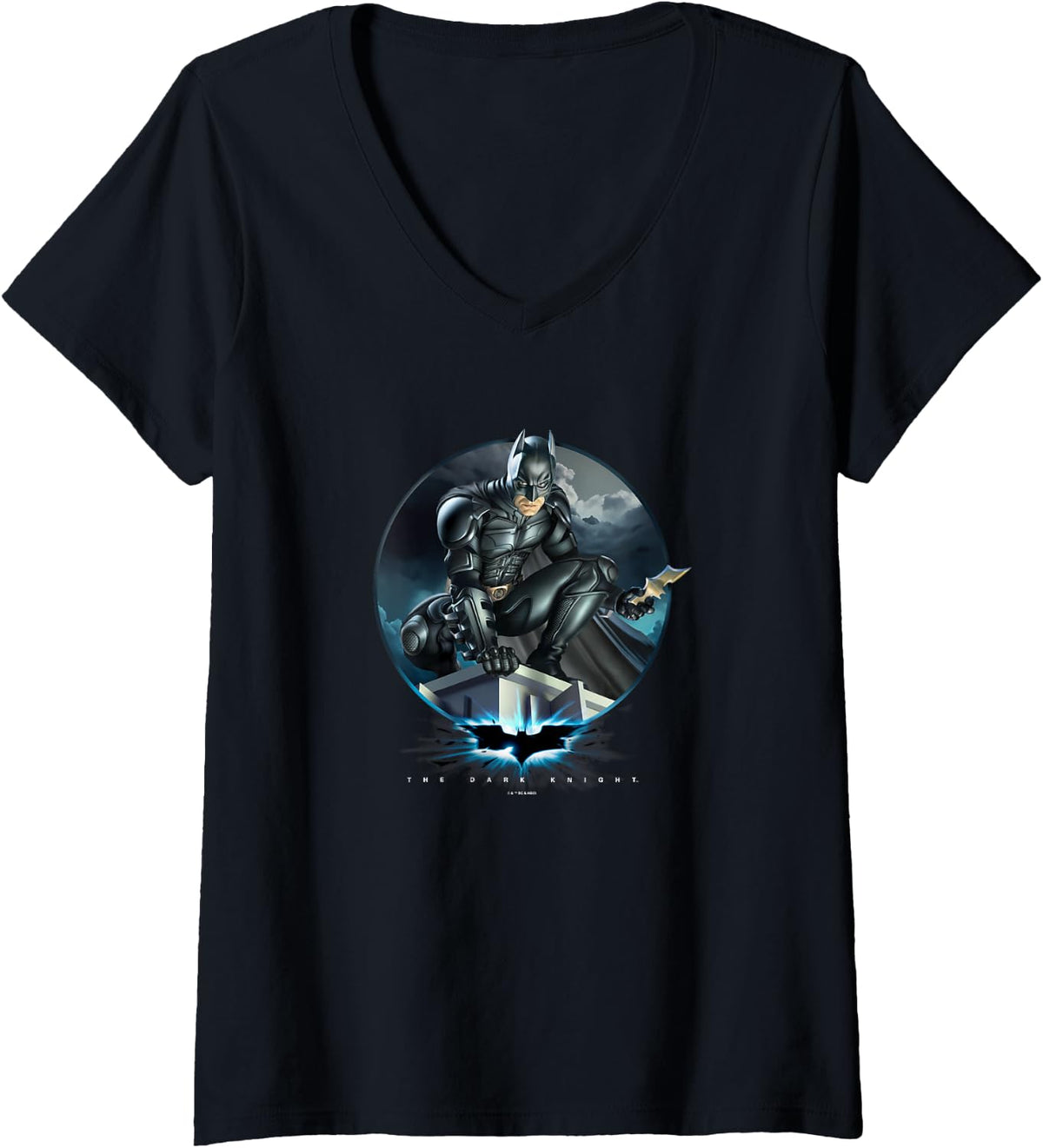 The Dark Knight Batman Gotham Defender Night Perch Poster V Neck Apparel Viral TikTok Find Fan Favorite