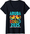 Group Trip Aruba Squad 2025 Vacation Friends Family Matching V-Neck for Women 99