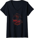 Womens Batman Dark Knight Joker People Will Die V Neck Apparel Streetwear Style Hot Right Now
