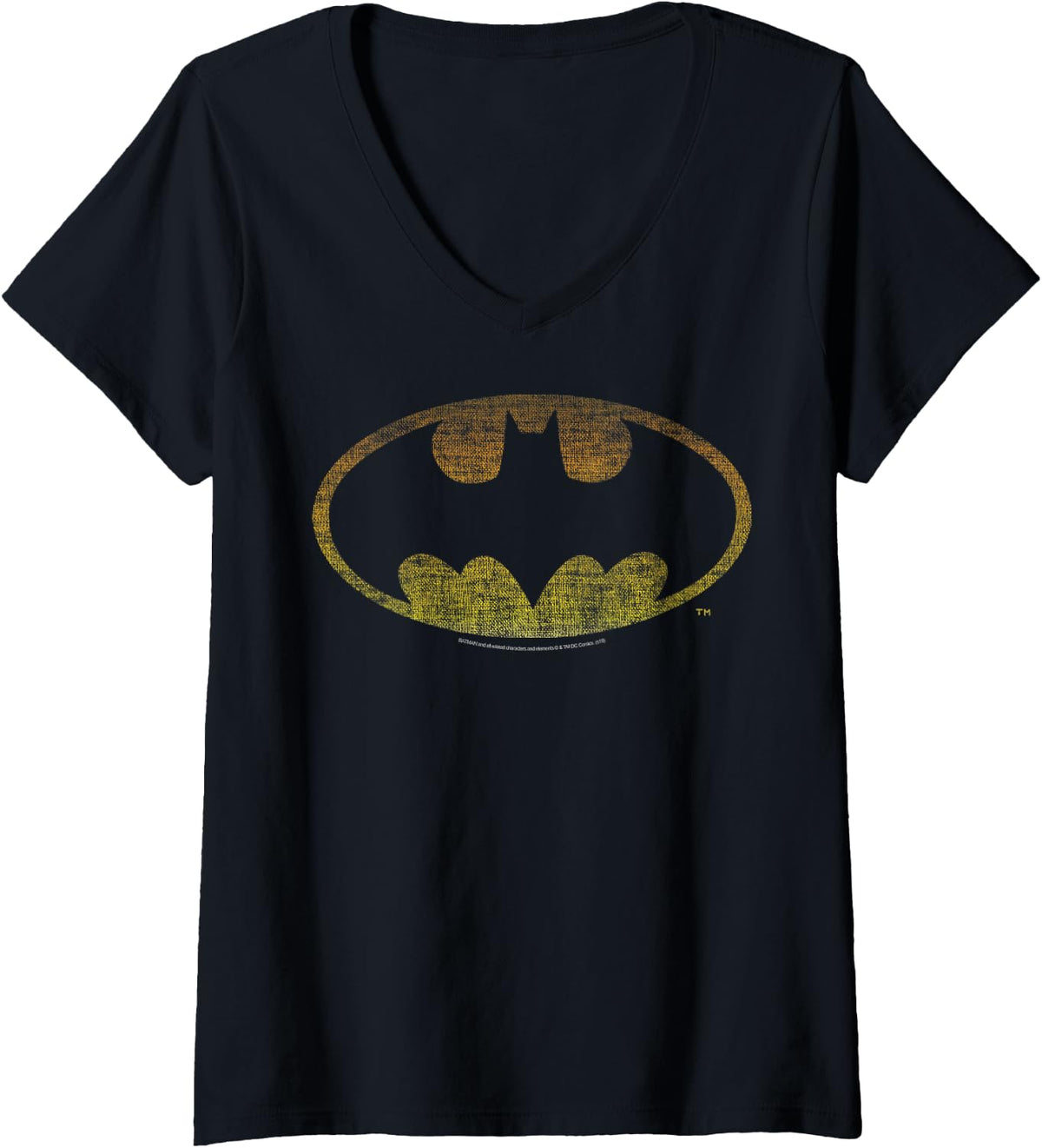 DC Comics Batman Color Bat Chest C1 V Neck Apparel Streetwear Style Best Seller Look