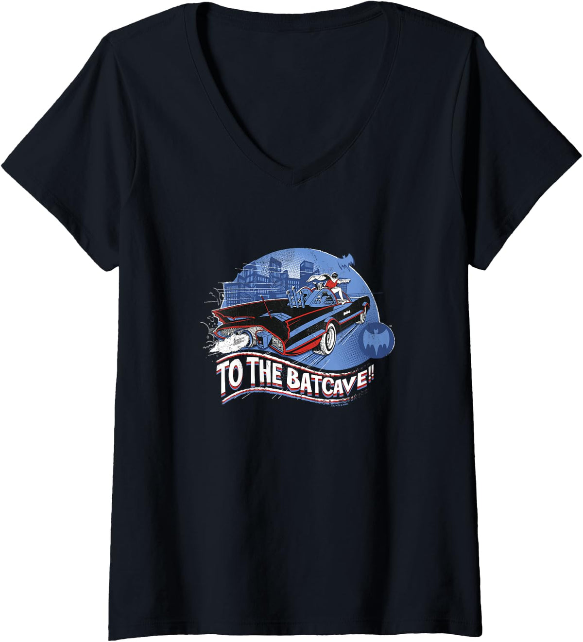 Batman And Robin To The Batcave Vintage Big Chest Portrait V Neck Apparel Trending US Hot Right Now