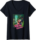 Womens DC Comics Harley Quinn Nature Group Poster V Neck Apparel Streetwear Style Best Seller Look