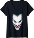 Womens Batman The Joker Portrait V Neck Apparel Trending US Best Seller Look