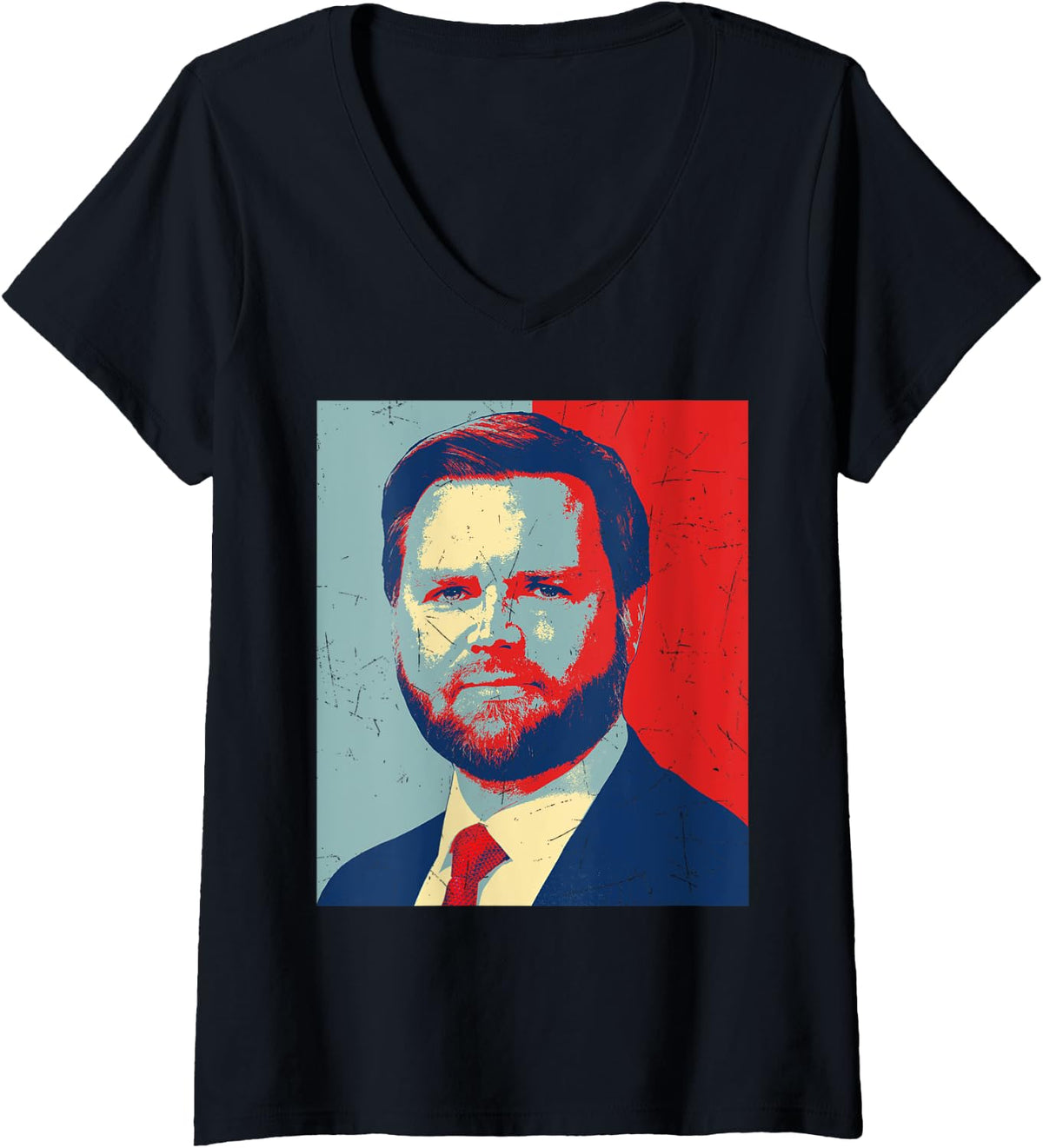 Womens Retro J.D. Vance for President 2028 Vance 2028 Election V-Neck Apparel | Trending 2025