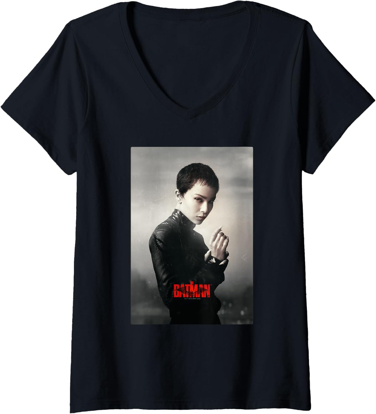 The Batman Catwoman Real Photo Poster V Neck Apparel Trending US Hot Right Now