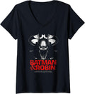 Womens Batman and Robin Cowl 85th Anniversary V Neck Apparel Viral TikTok Find Best Seller Look